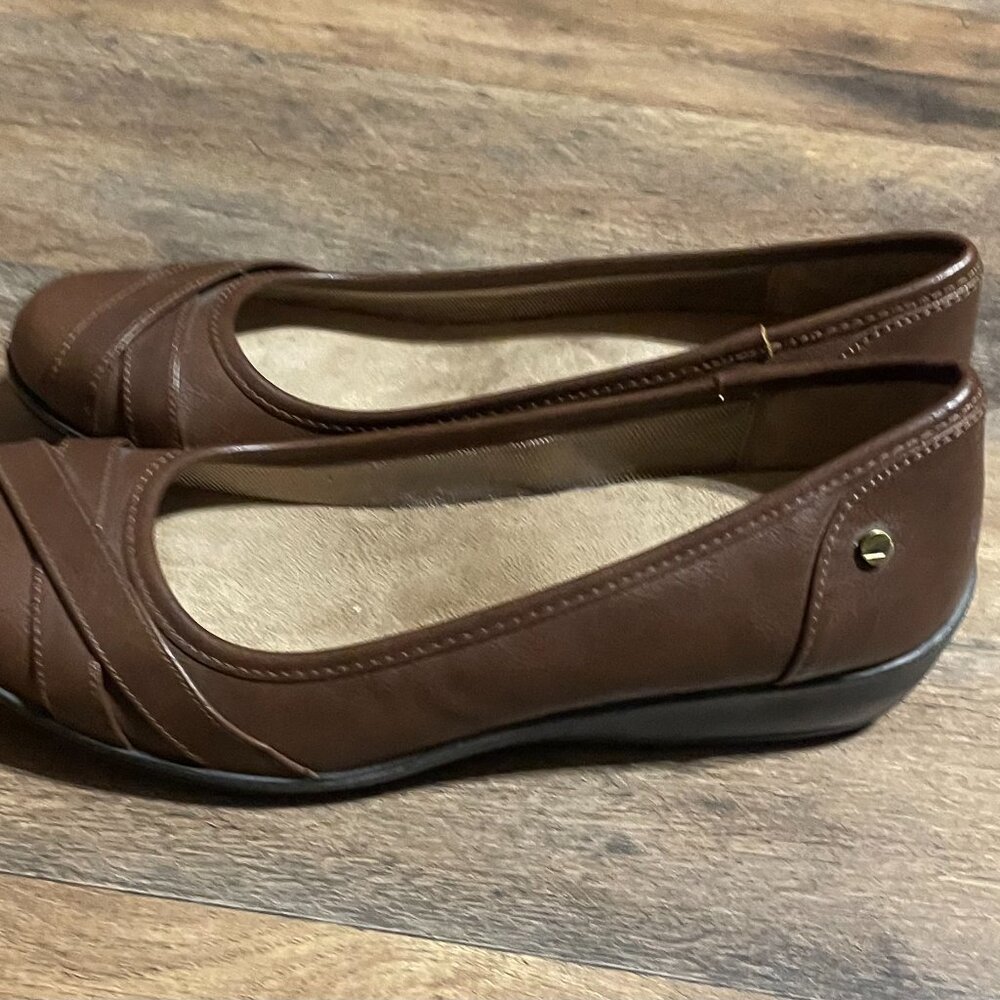 LIFE STRIDE Women’s Size 8.5 Brown Comfort Heels - Picture 6 of 7